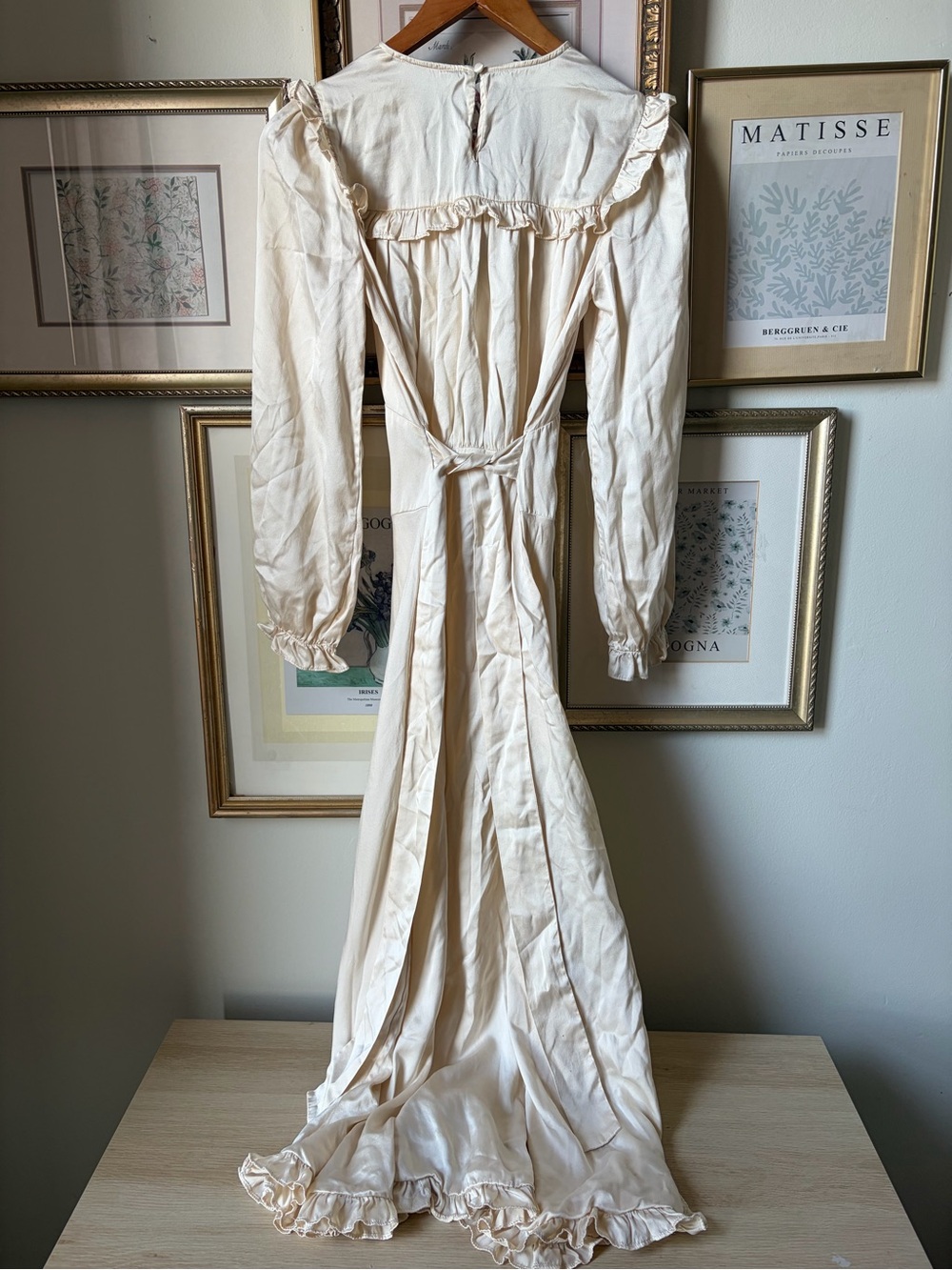 Doen Lorelei Long Sleeve Silk Midi Dress size S - Picture 14 of 16